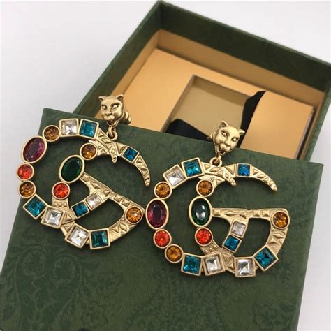 gucci earibgs|authentic gucci earrings.